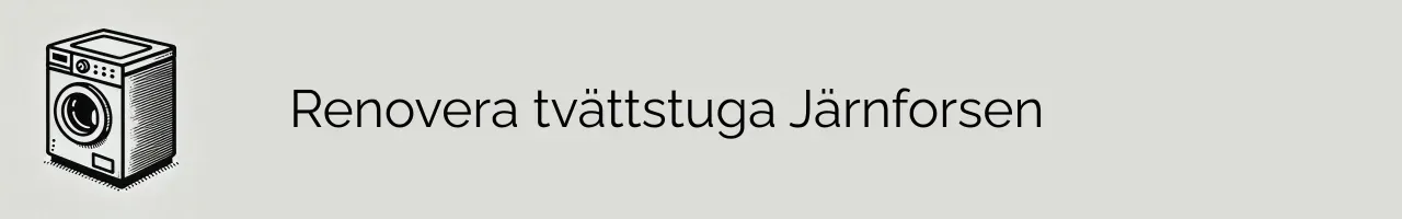 Renovera tvättstuga Järnforsen